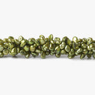 Yellowish Green Top Drilled Keshi Freshwater Pearls 15 inch 83 pieces - The Bead Traders