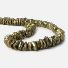Yellowish Olive Green Freshwater Pearl Center Drill Keshi 15 inch 126 pieces - The Bead Traders